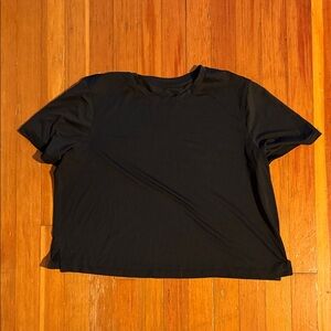 lululemon athletica Black Short Sleeve Running Tee